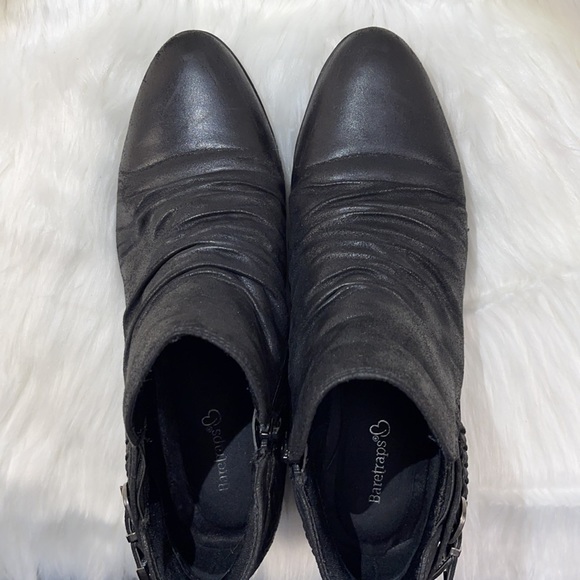 BareTraps Guenna Black Ankle Boots w/ Chain and Straps Detail - Picture 4 of 14